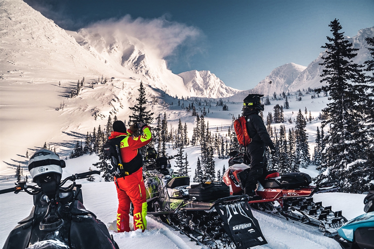 Discover the Rockies by snowmobile