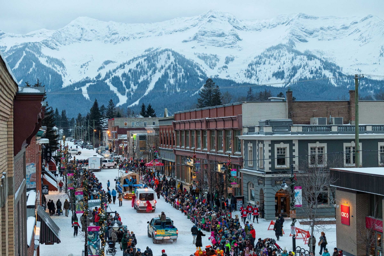 The Annual Griz Days Festival Parade in Downtown Fernie