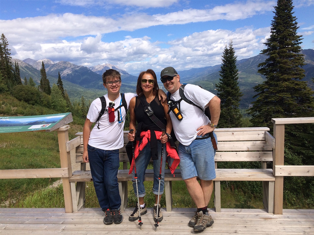2nd homeowners in Fernie - The Stewart Family from Calgary (daughter taking photo)