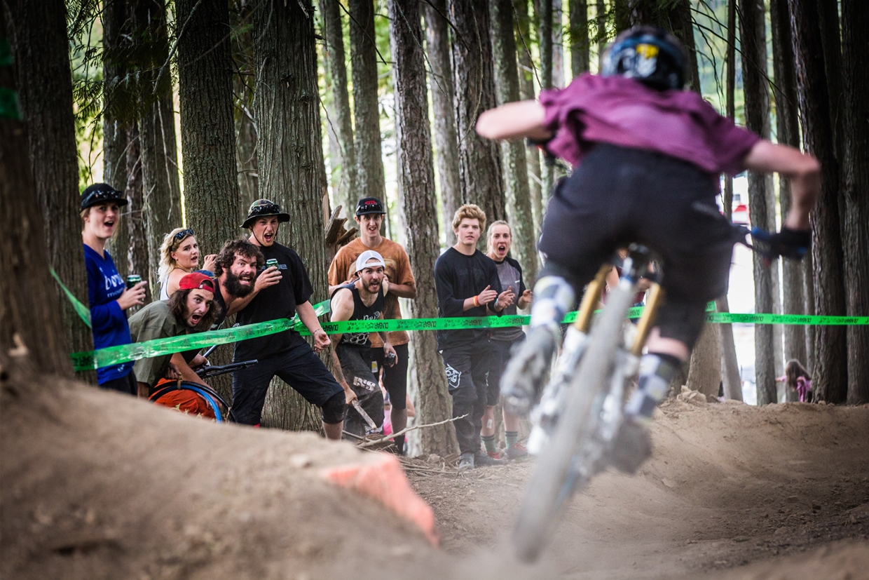 Crowds roaring on the racers at BC Cup