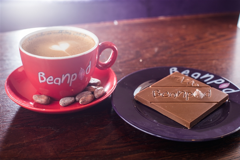 Watch Beanpod's chocolate get made and served in-house