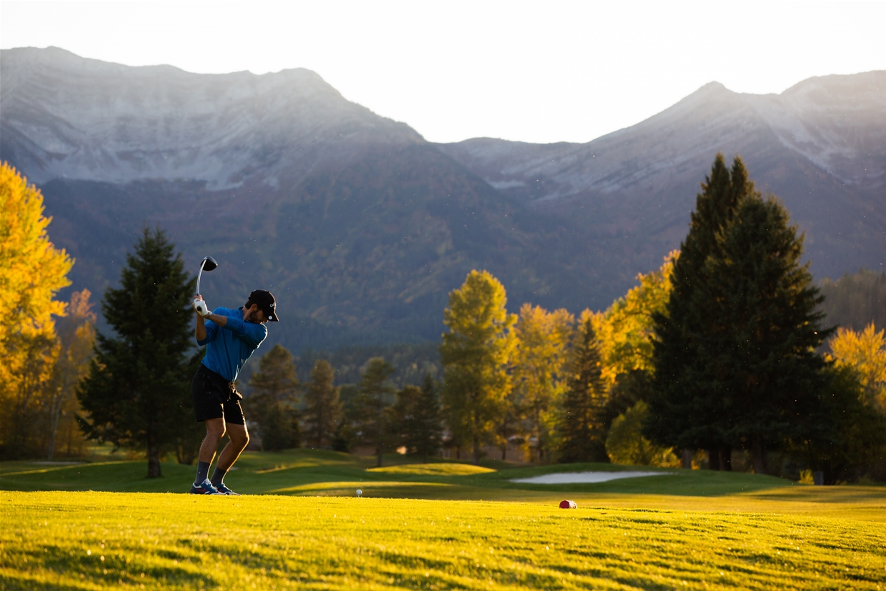 Fall colours over Fernie Golf Club