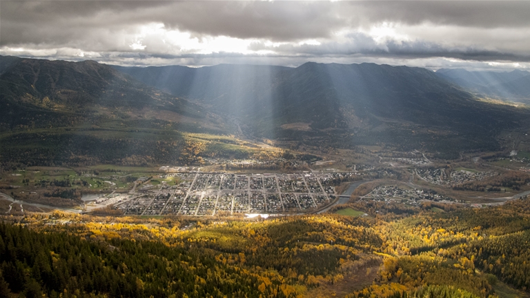 Fall colours from Mt Fernie