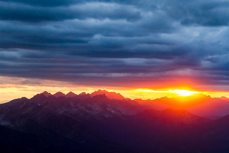 Sunset View from Morrissey Ridge & Microwave Towers | Photo: Matt Kuhn