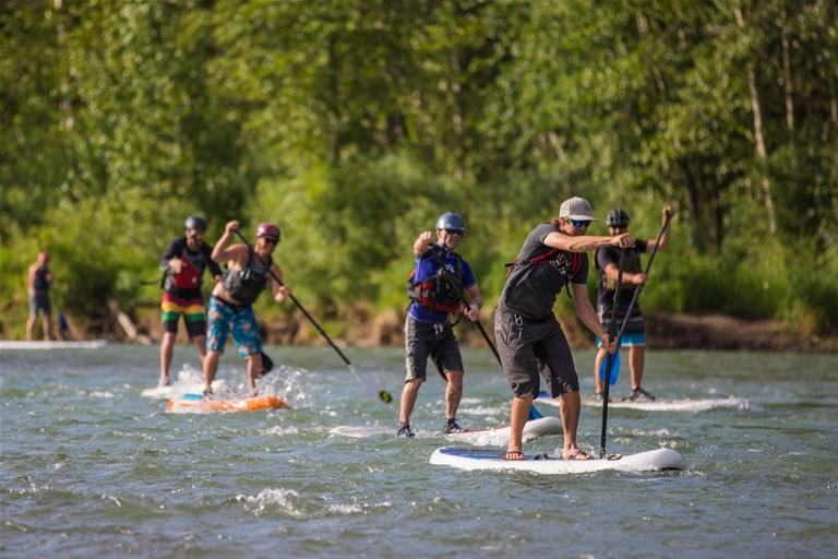 SUP Board Racing on the Elk River