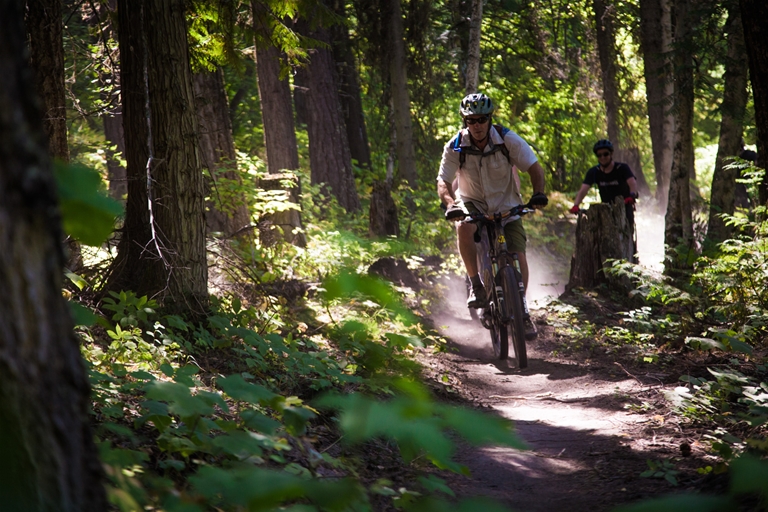 Existing singletrack trails such as the Coal Discovery Trail were integrated into the Elk Valley Trail Existing singletrack trails such as the Coal Discovery Trail were integrated into the Elk Valley Trail