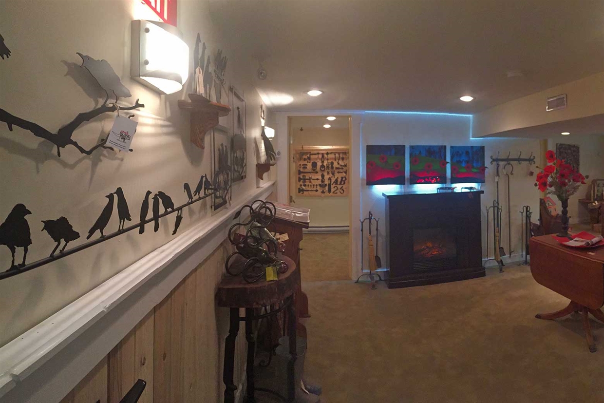 Glass & Metal work on display and for sale