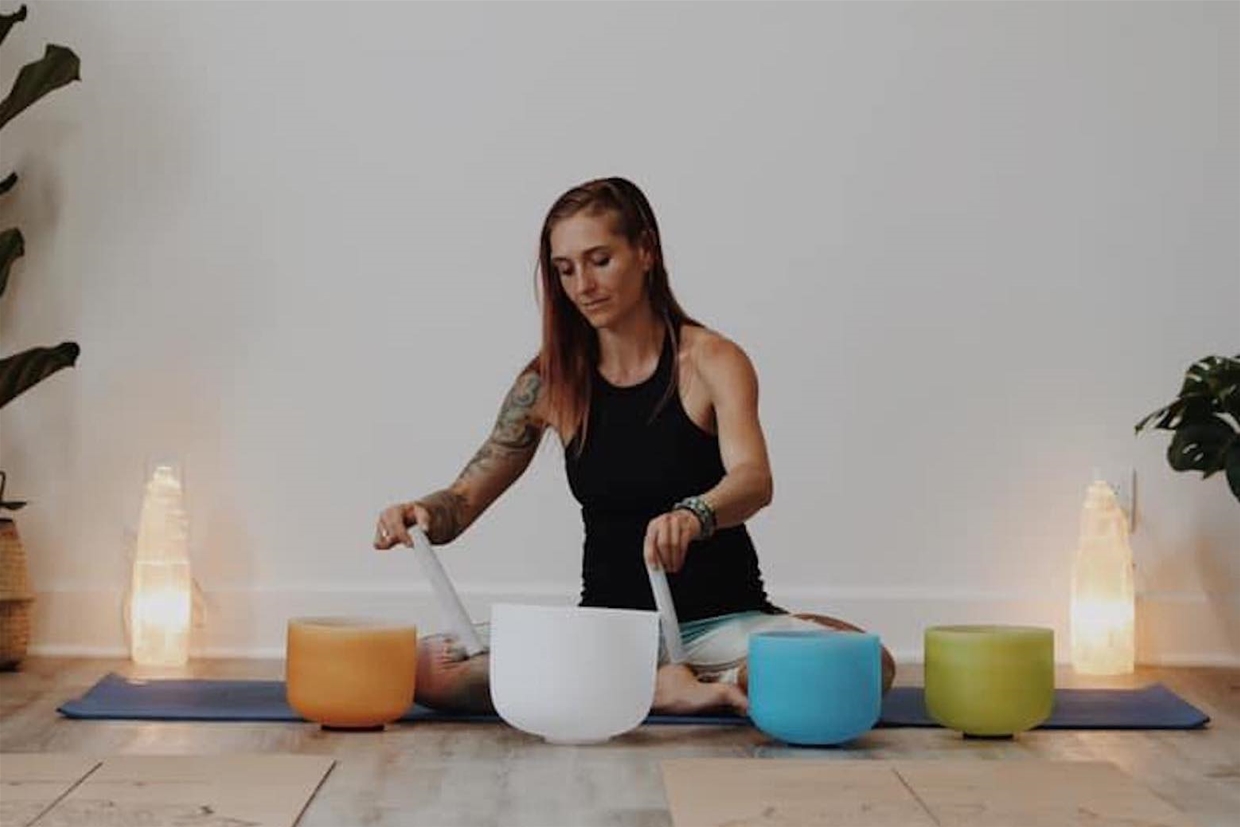 Sound bath healing