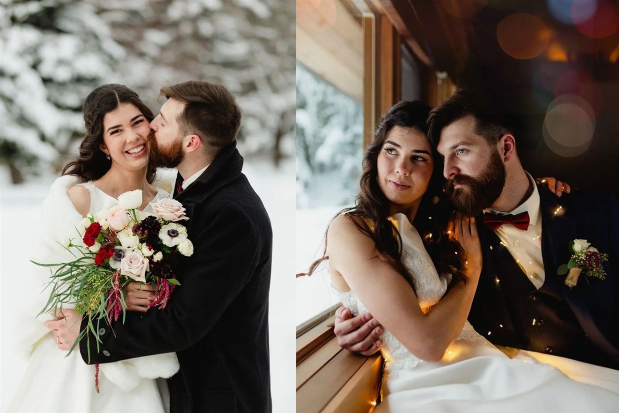 Winter wedding floral