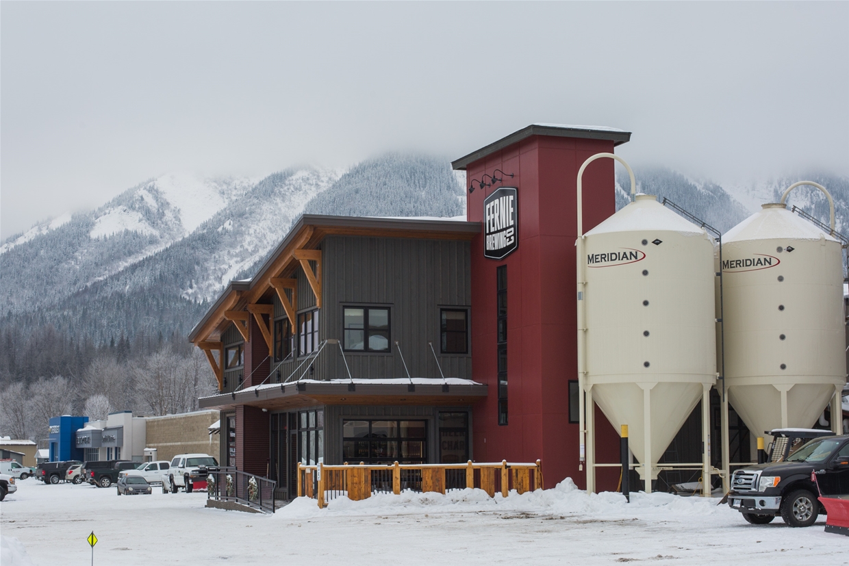 Fernie Brewing Company in Winter