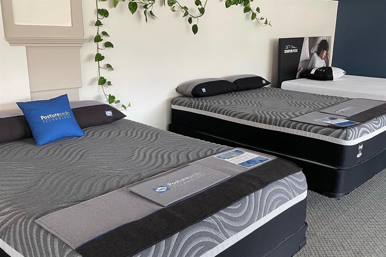 Tempur-Pedic, Sealy, and King Koil mattresses