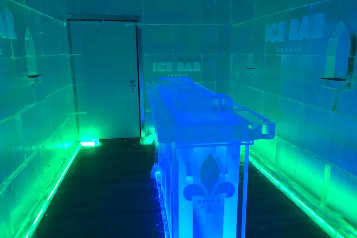 Ice Bar in Aqua