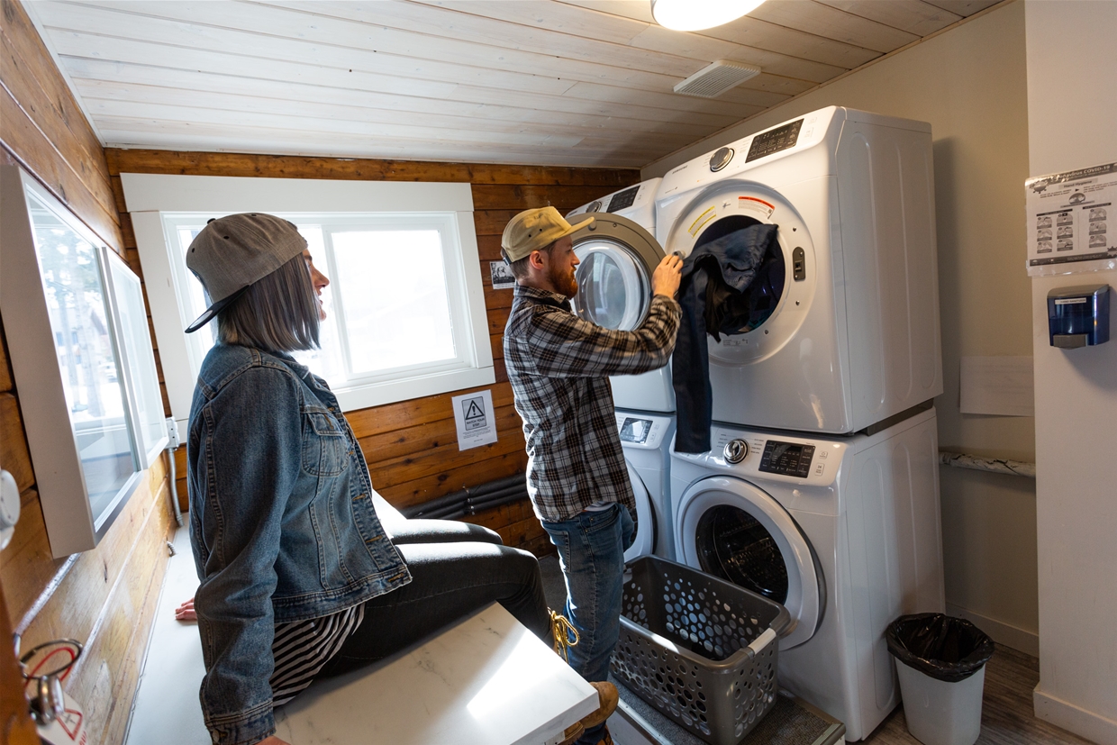 Laundry facilities on site at Snow Valley Lodging